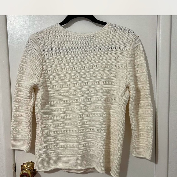 Ann Taylor White Knit Cardigan - Picture 3 of 4